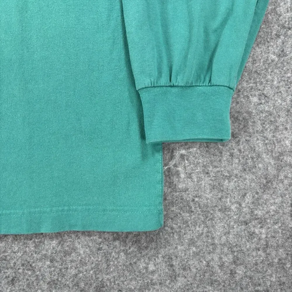 Vintage Disney Store Mickey Mouse Spring Pocket Long Sleeve T Shirt XL Teal